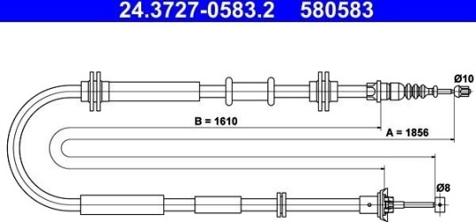 Bremsewire ATE 24.3727 0583.2