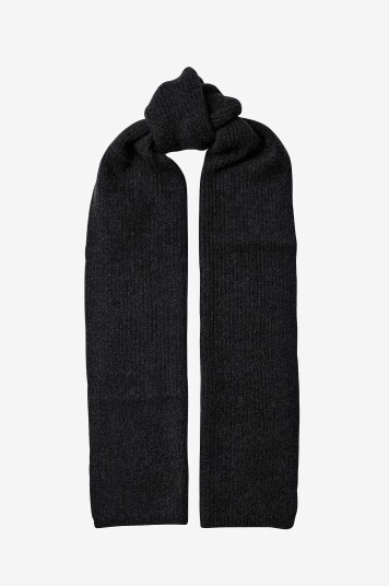 Selected Femme Skjerf slfLulu Woolblend Narrow Knit Scarf Svart Selected Femme Skjerf slfLulu Woolblend Narrow Knit Scarf Svart