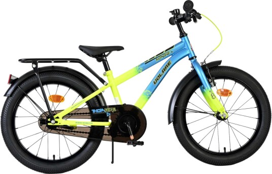 Volare Thombike Barnesykkel 18" Med Avtakbare Støttehjul Blå/Gul Volare Thombike Barnesykkel 18" Med Avtakbare Støttehjul Blå/Gul