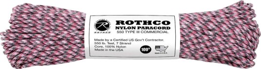 Rothco Paracord Nylon 30m Pink