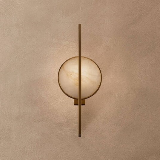 Maytoni Vegglampe Marmo, dimbar, Messing / gull, Stue / spisestue, Metall, Moderne
