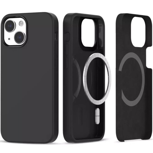 Tech-Protect iPhone 14 / 13 Tech-Protect Silikon Deksel - MagSafe Kompatibel - Svart