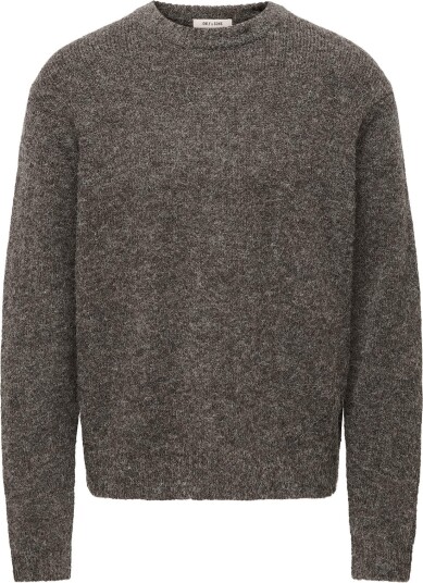 ONLY & SONS Onshale Ls Rlx Crew Knit Noos DEMITASSE S