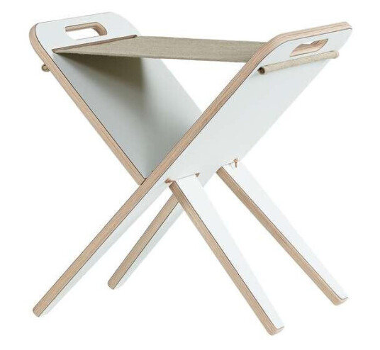 Piet Hein Boligtilbehør - Klaburet Stool White/Linen Piet Hein Piet Hein Boligtilbehør - Klaburet Stool White/Linen Piet Hein