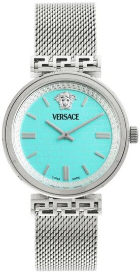 Versace Dameklokke VETCA0324 Mythos Turkis/Stål Ø36 mm