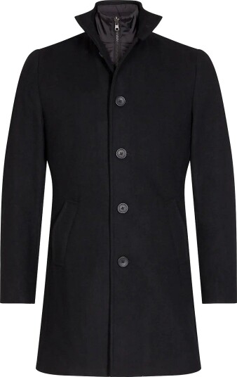 Bruun & Stengade Bs Ontario Slim Fit Coat - BLACK - L