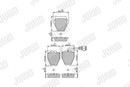 Bremseklosser JURID 573208J Bremseklosser JURID 573208J