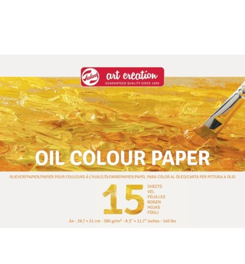 Talens Art Creation maleblokk A4 til oljemaling 15 ark 300 gr/m2