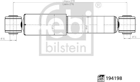FEBI BILSTEIN 194198 Støtdemper