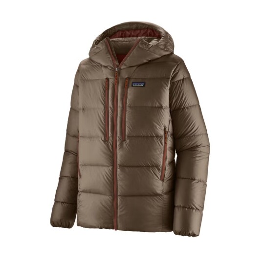Patagonia Men"s Fitz Roy Down Hoody Marlow Brown L Patagonia Men"s Fitz Roy Down Hoody Marlow Brown L