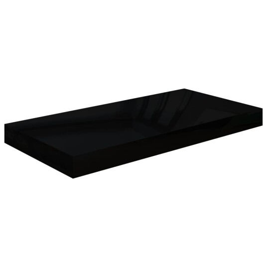 vidaXL Flytende vegghylle h?yglans svart 50x23x3,8 cm MDF vidaXL Flytende vegghylle h?yglans svart 50x23x3,8 cm MDF