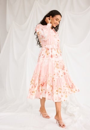 YAS Yasbilla Ls Long Dress Chintz Rose Aop:billa Aop 36