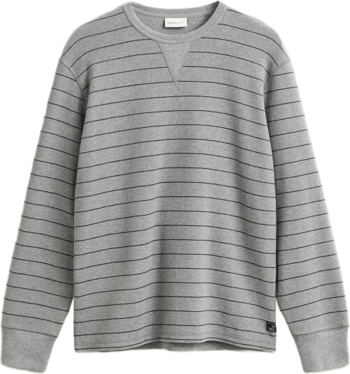 Gant Micro Texture Striped C Neck Grey M
