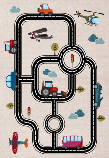 Barneteppe Playmat multi Størrelse: 160 x 230 cm Barneteppe Playmat multi Størrelse: 160 x 230 cm