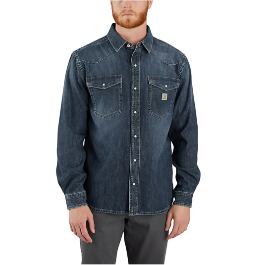 Carhartt Workwear Denim L/S Snap Front Shirt Wyatt Wyatt M