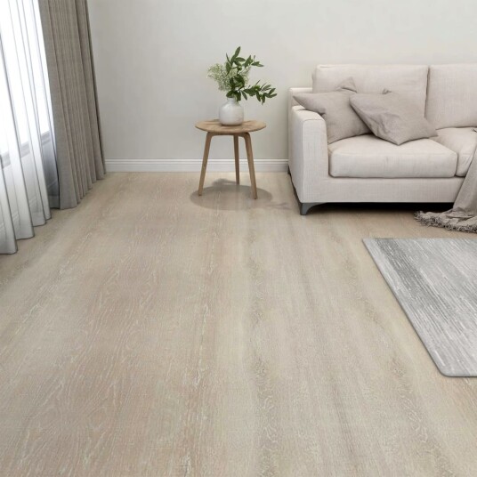 Selvklebende gulvplanker 20 stk PVC 1,86 m² beige