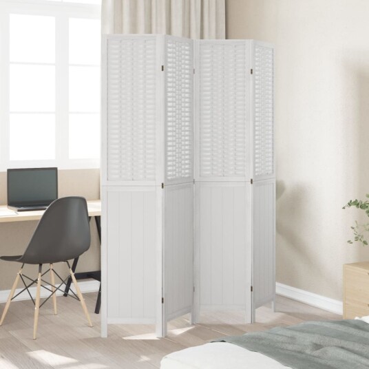  Romdeler 4 paneler hvit heltre keisertre 8721012074194