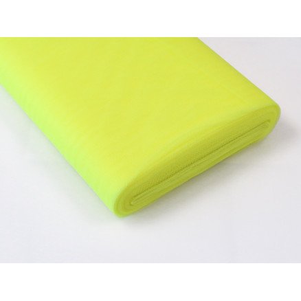 Diverse Tyllstoff Nylon 59 Neonlysegul 145cm 50cm