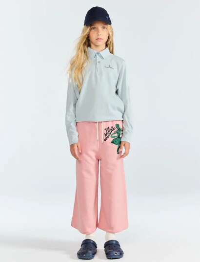 THE ANIMALS OBSERVATORY Platypus Kid Sweatpants Deep Blue   Pink   116