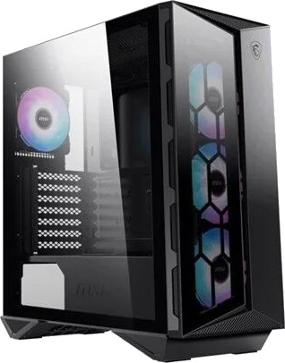 MSI MPG GUNGNIR 110R Midi Tower Kabinett med 4x ARGB-vifter - Svart MSI MPG GUNGNIR 110R Midi Tower Kabinett med 4x ARGB-vifter - Svart