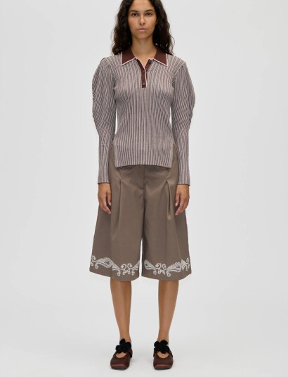 STINE GOYA Ballerina Crochet Flower Stra Brown 38 STINE GOYA Ballerina Crochet Flower Stra Brown 38