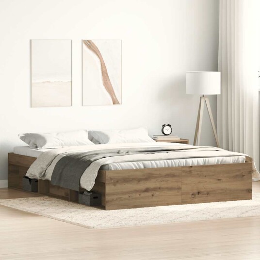  Sengeramme uten madrass artisan eik 150x200 cm konstruert tre 3329313