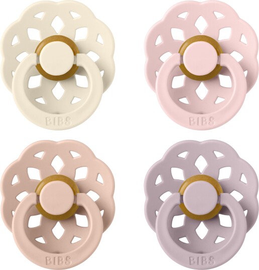 BIBS Boheme Smokk 4-Pakk Lateks Str 2 Ivory/Blush/Blossom/Dusky Lilac