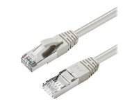 MicroConnect - Koblingskabel - RJ-45 (hann) til RJ-45 (hann) - 1.5 m - 6 mm - S/FTP - CAT 6a - halogenfri, innendørs, formstøpt, rund, uten hindringer - grå