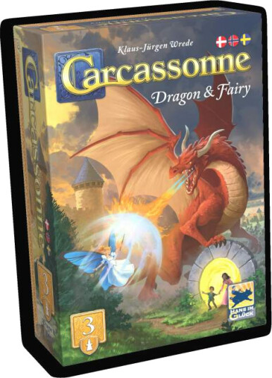Carcassonne Utvidelse 3 Dragon & Fairy (2025 Utgave)