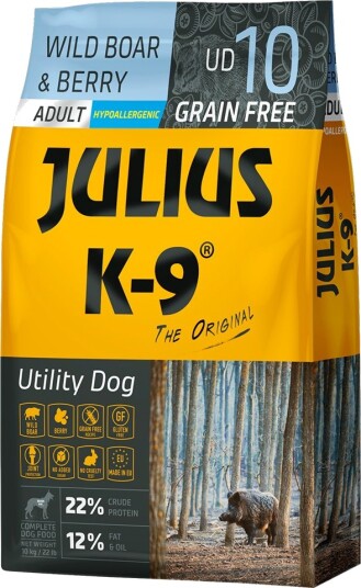 Julius-K9 Tørrfôr Adult Julius K 9 Villsvin & Bær 2 X 10 kg