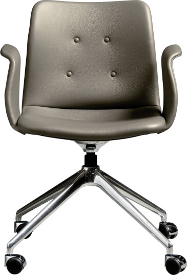 Sibast Furniture Bent Hansen Primum 4 stjerners Spisestol med Hjul Polert stål/Zenso 3 214