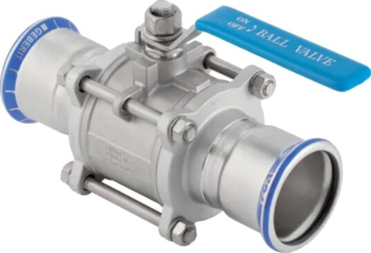 Geberit Mapress Rf Kuleventil Med Flens Ø88.9mm