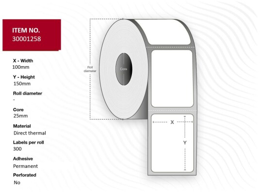 CAPTURE Label 100x150 - Core 25.