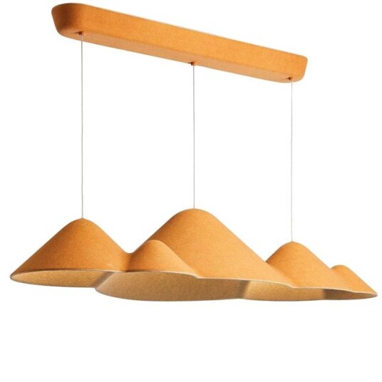 Loom Design Vevstol Panorama Taklampe Stor Gul/ Grå