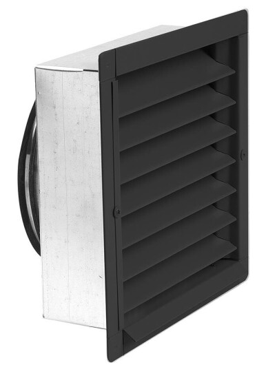 ABC Vent ABC YG/GL Rister svart med koblingsboks Ø 125 mm Ventilasjon