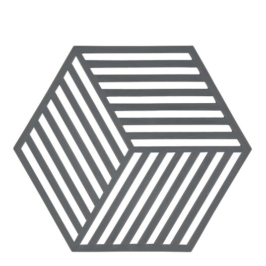 Zone Denmark - Hexagon grytunderlag silikon 16 cm grå