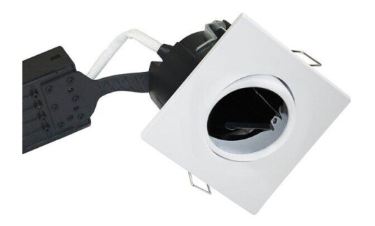 Nordtronic Uni install 220-240v ip44 tilt angle 30 gu10 downlight w/o