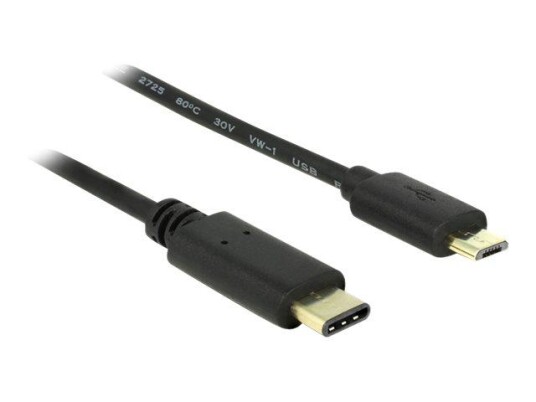 Delock USB-kabel - 24 pin USB-C til Micro-USB type B - 2 m
