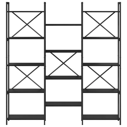  Bokhylle Svart eik 156 x 25 x 167.5 cm Konstruert tre