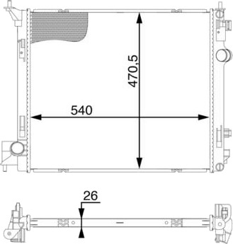 MAHLE CR 1594 000S Radiator motorkjøling