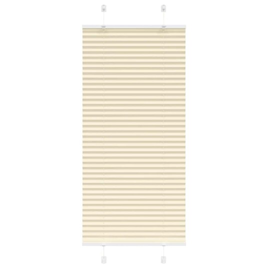 plisségardin krem 65x100 cm Stoff Bredde 64,4 Polyester