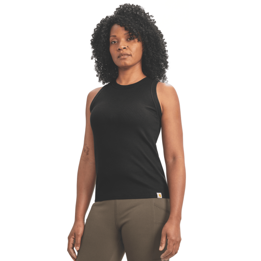 Carhartt TENCEL™ Fiber Series Fitted Ribbed Tank Women Black L L Carhartt TENCEL™ Fiber Series Fitted Ribbed Tank Women Black L L