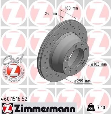 ZIMMERMANN 460.1516.52 Bremseskive
