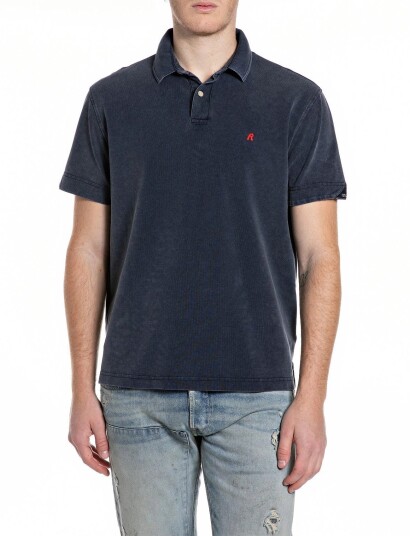 Replay Polo Regular Navy S