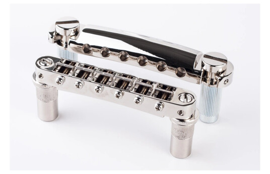 Tonepros Lpm02 N - Metric Tune-O-Matic Bridge And Tailpiece Set - Nickel