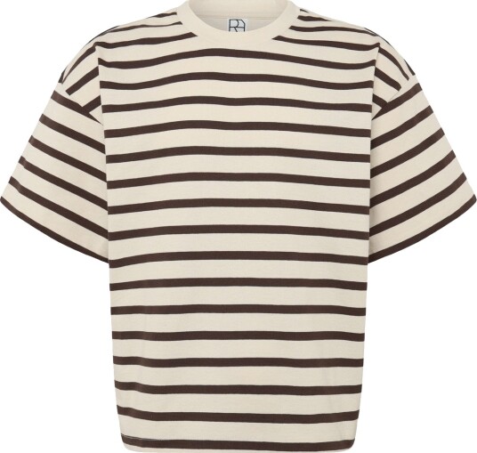 ROUGE EDIT Rounanna Oversize 2/4 O Neck Tee Cream XS
