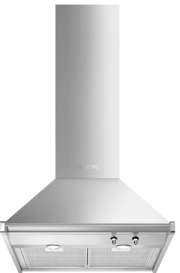 Smeg Classic KD70XE Vegghengt Kjøkkenvifte i Rustfritt Stål med Belysning Smeg Classic KD70XE Vegghengt Kjøkkenvifte i Rustfritt Stål med Belysning