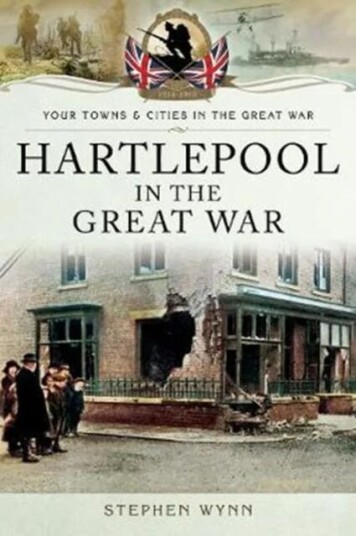 Hartlepool In The Great War Av Stephen Wynn