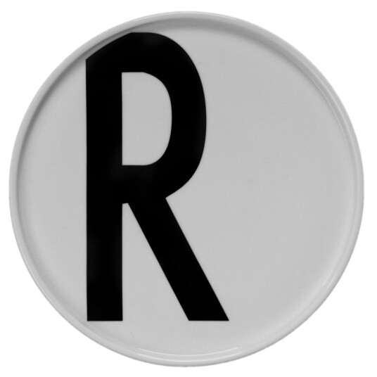Design Letters tallerken R