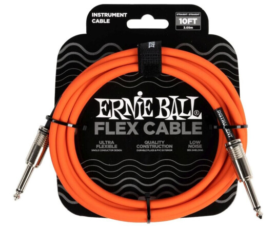 Ernie Ball 6416 Instrumentkabel 3m Oransje